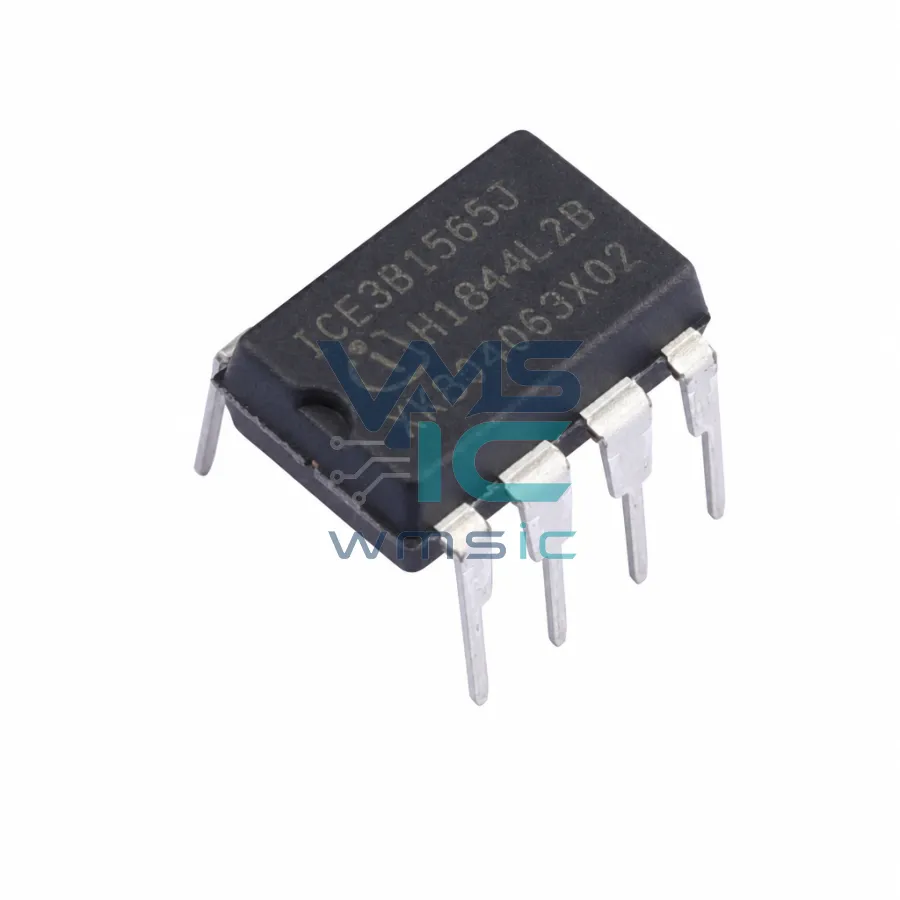 离线式開關電源電流模式控制器，集成650V CoolMos和启动單元（频率抖动模式），采用DlP - 8封裝 ICE3B1565J DIP-8