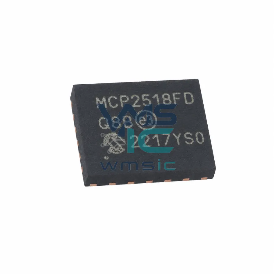 外部CAN FD控制器，带SPI接口 MCP2518FDT VDFN-14(3x4.5)
