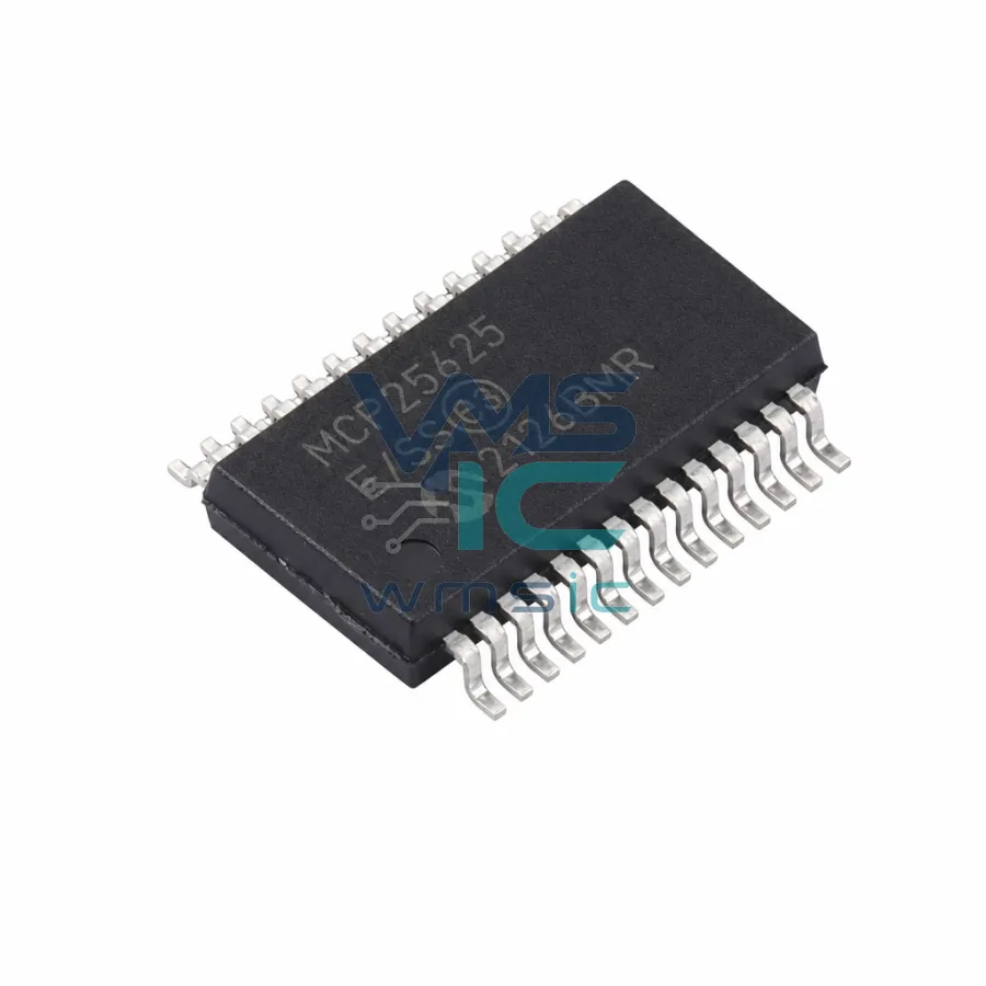 MCP25625T-E/SS CAN Controller with Integrated Transceiver MCP25625T SSOP-28-208mil