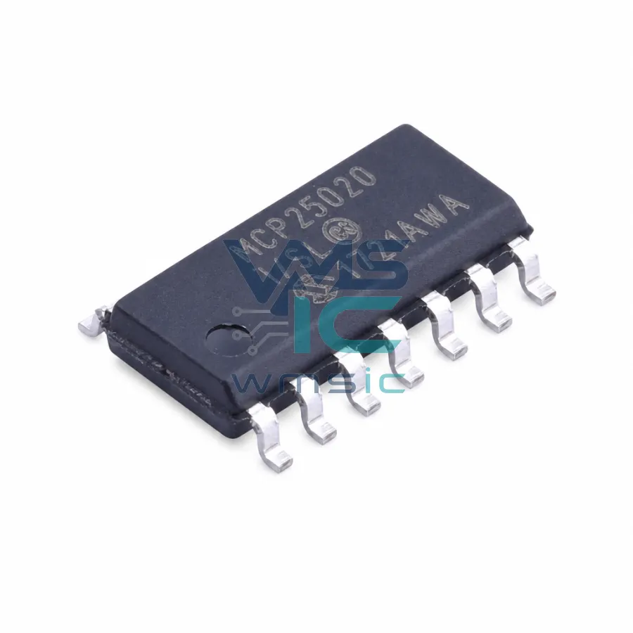 MCP2502X/5X CAN I/O扩展器系列 MCP25020 SOIC-14