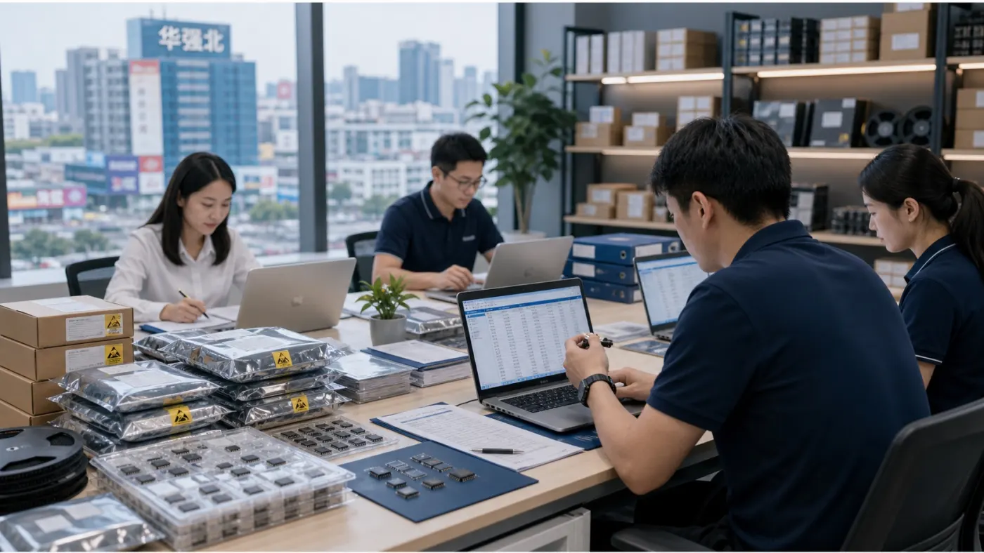 位于中国广东深圳的专业电子元器件采购团队，服务全球 B2B 买家。